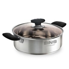 Kitchen-Art EINS系列附蓋湯鍋, 銀色, 26*8cm