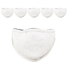 나인에프엑스 아동용 기모 방한마스크 XS, 1개입, 6개, 화이트