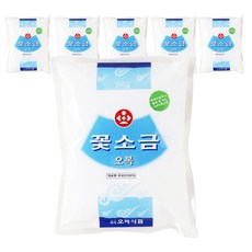 오복식품 꽃소금, 3kg, 6개