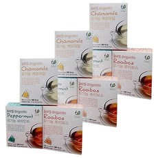 미스터티 유기농 허브티 3종 세트, 페퍼민트 0.8g x 10p + 캐모마일 1g x 10p + 루이보스 1.5g x 10p, 3세트