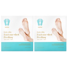 홀리카홀리카 베이비 실키 풋 원샷 필링 1회용 LEFT 20 ml + RIGHT 20 ml, 2세트