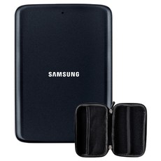 SAMSUNG 三星 外接式硬碟+收納袋, 1024GB, 藍黑