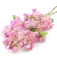 행복한마을 조화 체리브로썸 부쉬 2p, 핑크