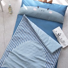 DECOVIEW 分離式午睡記憶棉枕套被子組, 小恐龍款