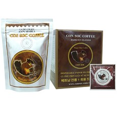 콘삭 페이퍼필터 헤이즐넛향 커피 7g x 10p + 콘삭 아라비카 헤이즐넛향 분쇄 원두커피 500g, 1세트