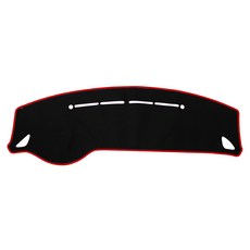 VIP 儀表板遮陽罩 - Grandeur TG 儀表板罩, Grandeur TG(無中央喇叭)-黑色/紅色縫線, 1個, Hyundai Motors
