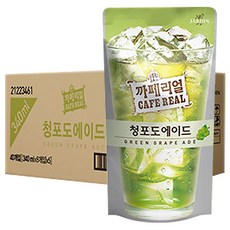 쟈뎅 까페리얼 청포도에이드 음료, 40개입, 340ml