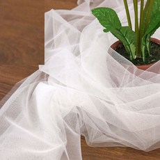 코하스아이디 레이어룩 드레스 프릴망사 패브릭원단, 백아이, 1개