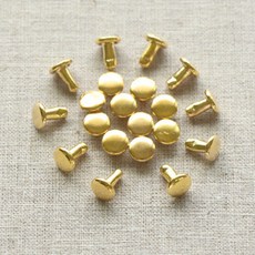 HAPPY BEARS 優質雙面鉚釘 6 x 8 mm 套組, 金色, 2套