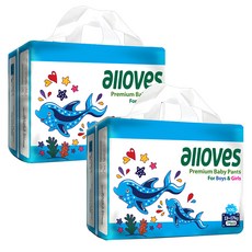 alloves 佰分愛 優質褲型尿布, XXL, 68片