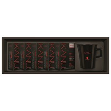 KANU Maxim 咖啡禮盒組 30號 + 提袋, 深度烘焙 2入 + 柔和烘焙 3入 + KANU 馬克杯, 1套
