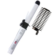 QUINCE 自動型14段溫控裝卸式整髮梳陶瓷電棒捲 32mm, CG-AV01T, 白色的