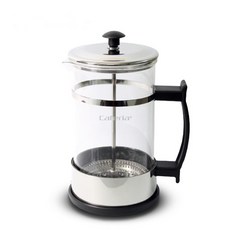 Caferia 不鏽鋼法式玻璃濾壓壺, 1組