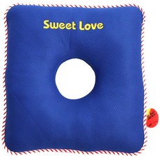 方形靠墊, 藍色