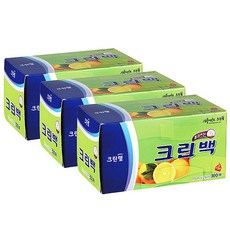 크린랩 뽑아쓰는 크린백 17cm x 25cm, 미니(XS), 300개입, 3개