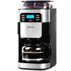 Wiswell 研磨和滴水咖啡機黑色, WS4266