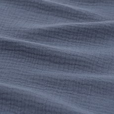 柔軟的棉 Yoru 雙層紗布, 靛藍