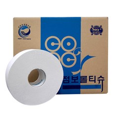 세이플러스 1겹 점보롤티슈 500m, 16롤, 1개