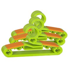 하트 논슬립 어린이용 옷걸이, 그린, 30개