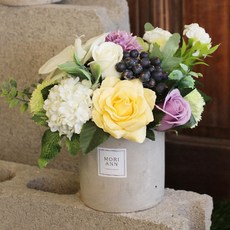 MORIANN 幸福肥皂花中心擺飾, 淺紫色, 1個