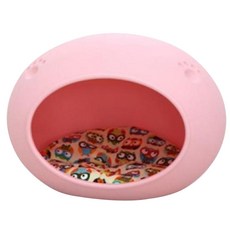 AHATOY 寵物窩+靠墊組合, 粉紅色, 1組