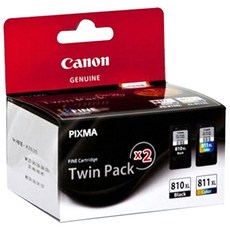 캐논 잉크 트윈팩 PG-810XL + CL-811XL, 1세트, 검정, 컬러