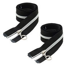 HAPPY BEARS Cohas ID 5號線圈銀色拉鍊, 黑色, 2個