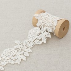 Jahdineh 棉質蕾絲飾帶 180 cm, 1個, 自然風