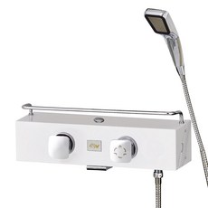 KOXINA 淋浴水龍頭套組 KXN-813 白色置物架款, 1個