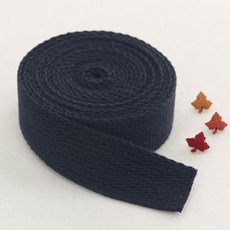 Kohas iD 素色棉質布帶 25mm, 海軍藍, 2件