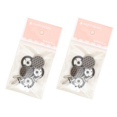 해피베어스 흔들이 단추 17 mm, 앤틱골드, 2개