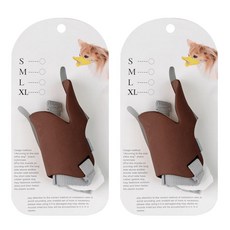 Block Mart 矽膠小狗鴨子嘴套 M, 棕色的, 2件