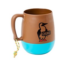 첨스 빅 라운드 캠퍼 머그 CH62-1047 450ml, BROWN + TEAL, 1개