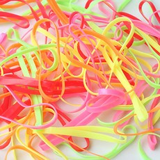 유니밴드 TPU 칼라 고무줄, 핑크, 2개
