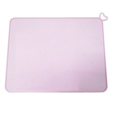 블럭마트 펫 식기매트 410 x 310 mm, 핑크, 1개