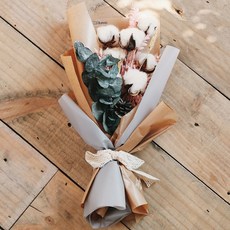 ASPASIA 棉質保鮮牛皮紙花束, 混色