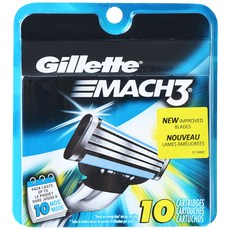 Gillette 吉列 刮鬍刀替換刀片, 10片, 1個