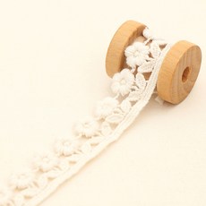 紫羅蘭化學蕾絲 270cm, 象牙白, 1個