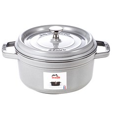 staub Gogotte圓形雙耳鍋, 18cm, 灰色, 1個