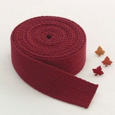 선샤인 면 웨이빙 끈 25mm, 와인, 2개