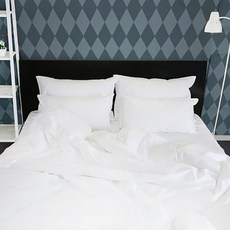 CLAMOP 飯店風素色120支棉質被套, 白色