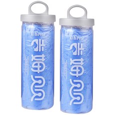 블럭마트 펫 타올, 블루, 2개