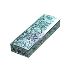 八福商會傳統工藝品高級螺鈿花松鶴筆盒硬殼, 寬 22.5 x 長 8.5 x 厚 3.5cm, 1個