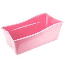 딩동펫 애견 디럭스 슬림 욕조, 핑크, 1개
