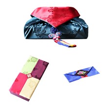 [팔복상회 전통공예품] 현금 예단 세트 (그린 투어 말린) 전통 기념품 전통결혼 혼례품, 신랑(봉채) 4색함 / 예단보 청색 추가