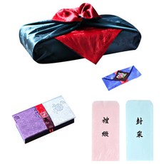 [팔복상회 전통공예품] 현금 예단 세트 (그린 투어 말린) 전통 기념품 전통결혼 혼례품, 신부(예단) 2색함 / 예단보 청색 추가 / 예단 서식지 추가