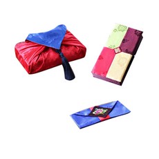 Palboksanghoe 傳統工藝現款婚紗套組藍紅新娘婚紗4色盒+夜丹波藍, 混色, 1個