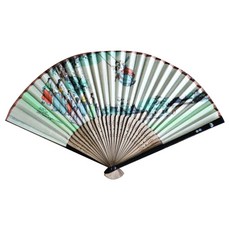 Palbok 隨機出貨優質民間絲綢珍珠貝折疊傳統紀念品, 1個