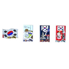 八福商會外國人禮物傳統工藝品磁鐵 太極 4種組, 混色