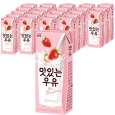 남양유업 맛있는 우유 딸기, 24개, 200ml, 24개